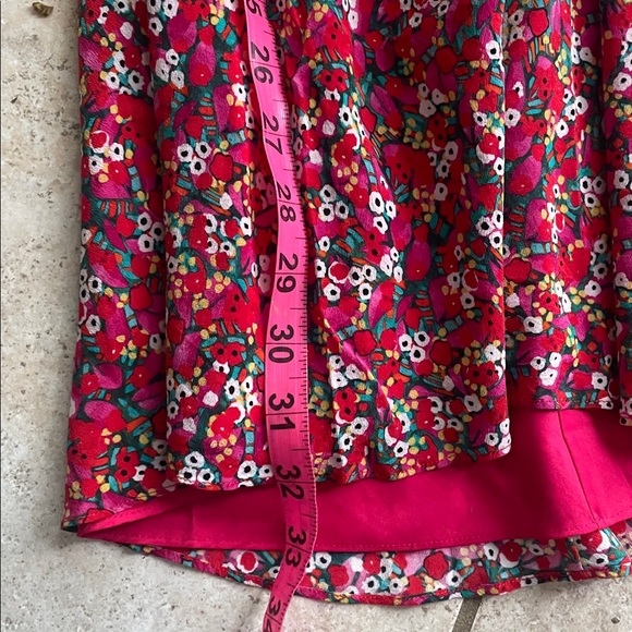 SALONI Collette Silk Floral Mini Puff Sleeve Dress - Picture 14 of 14